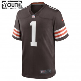 Lasten Cleveland Browns NFL Pelipaita Gregory Newsome II 1 Nike Ruskea 2021 NFL Draft